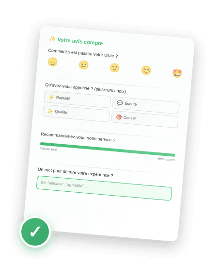 Questionnaire de satisfaction client : modèle