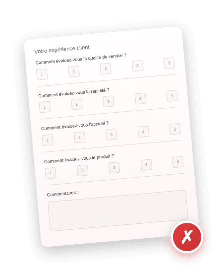 Questionnaire de satisfaction client : modèle